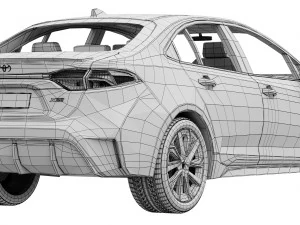 Toyota Corolla Sedan hybrid 2023 3D Model