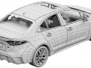 Toyota Corolla Sedan hybrid 2023 Model 3D