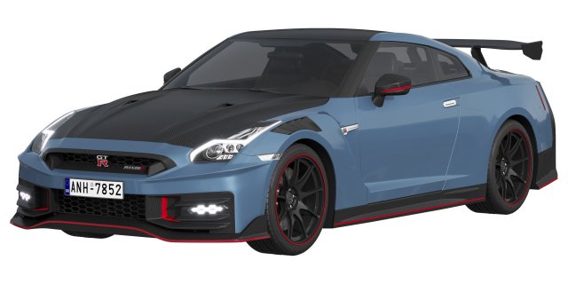 Nissan GT-R Nismo 2024 3D Model .c4d .max .obj .3ds .fbx .stl .blend 