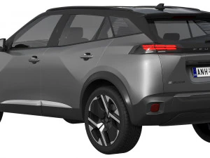 Peugeot e-2008 2024 3D Model