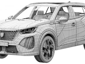Peugeot e-2008 2024 3D Model