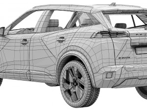Peugeot e-2008 2024 Model 3D