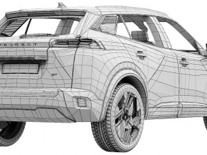 Peugeot e-2008 2024 Model 3D