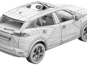 Peugeot e-2008 2024 3D Model