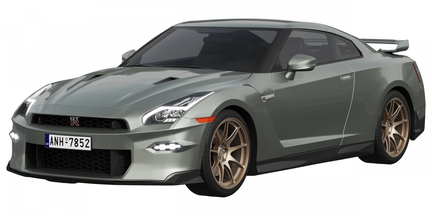 Nissan GT-R 2024 3D Model .c4d .max .obj .3ds .fbx .stl .blend 