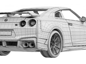 Nissan GT-R 2024 3D Model