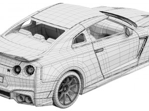 Nissan GT-R 2024 3D Model