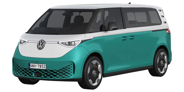 Volkswagen ID Buzz LWB 2023 3D Модель .c4d .max .obj .3ds .fbx .stl .blend 