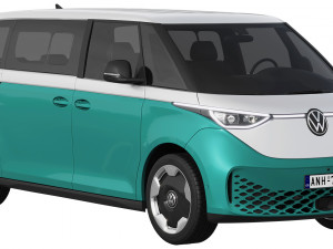Volkswagen ID Buzz LWB 2023 3D Модель