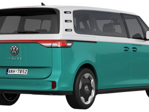 Volkswagen ID Buzz LWB 2023 3D Модель