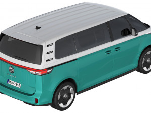Volkswagen ID Buzz LWB 2023 3D Модель