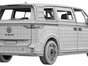 Volkswagen ID Buzz LWB 2023 3D Модель