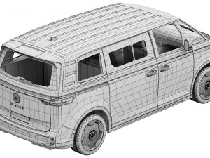 Volkswagen ID Buzz LWB 2023 3D Модель