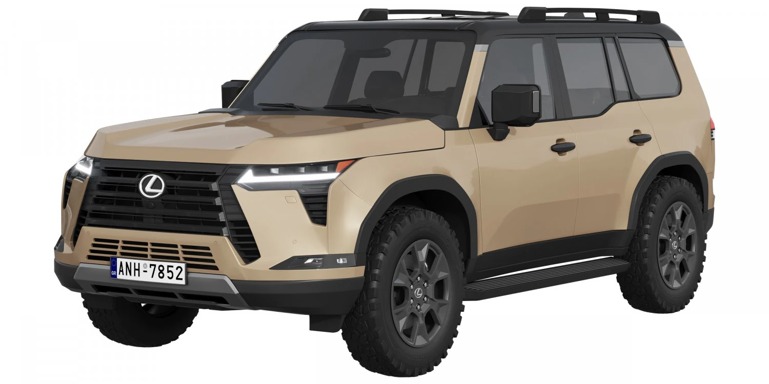 Lexus GX Overtrail 2024 3D Model .c4d .max .obj .3ds .fbx .stl .blend