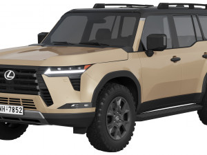 Lexus GX Overtrail 2024 3D Model