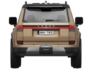 Lexus GX Overtrail 2024 3D Model