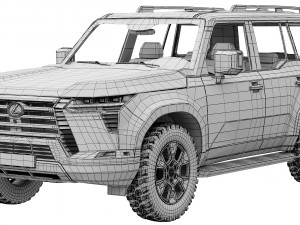 Lexus GX Overtrail 2024 3D Model