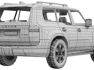 Lexus GX Overtrail 2024 3D Model