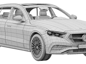 Mercedes-Benz E-Class Estate 2023 3D Model