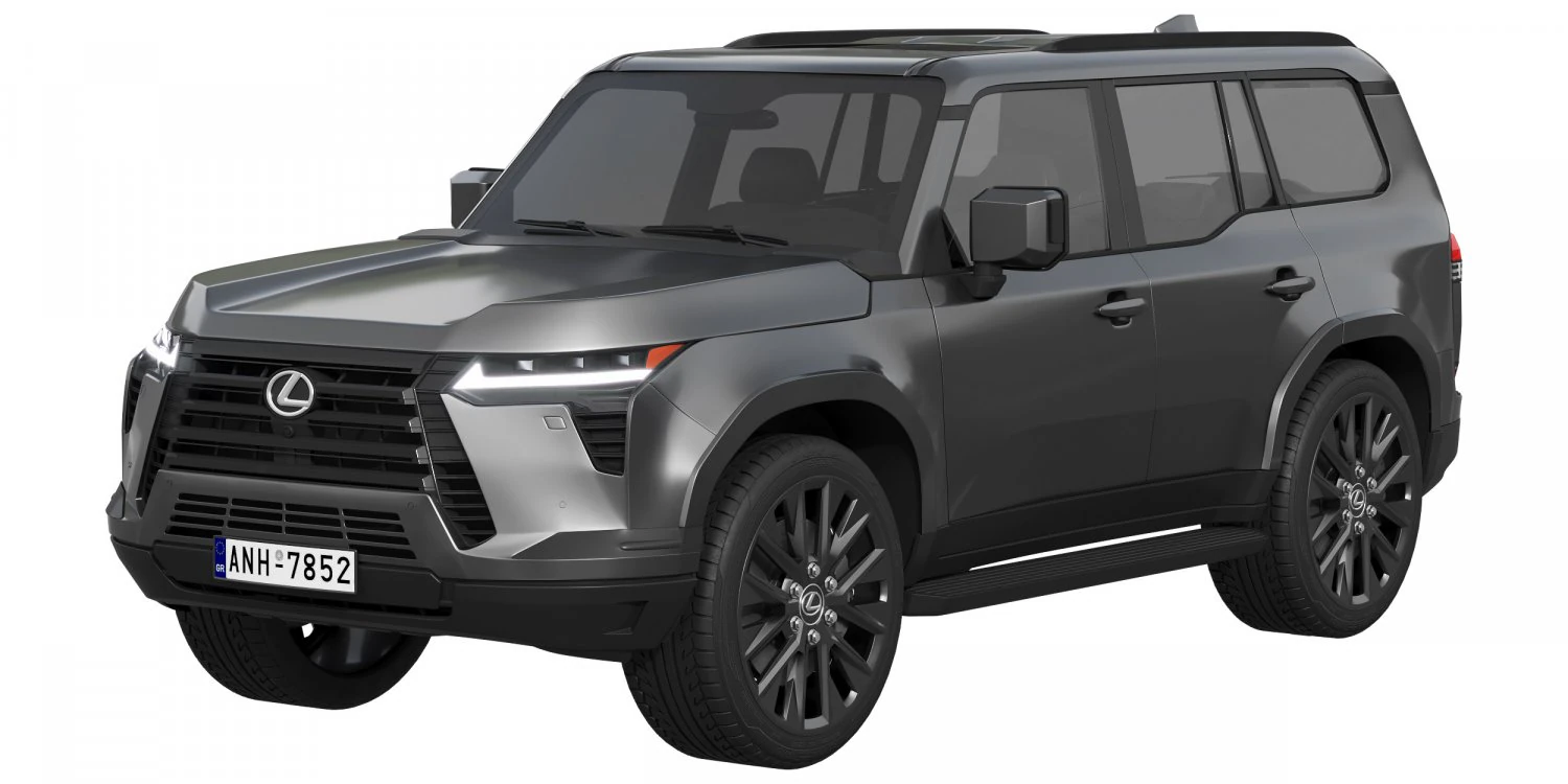 Lexus GX 2024 3D Model .c4d .max .obj .3ds .fbx .stl .blend 