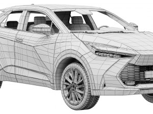 Toyota C-HR 2024 3D मॉडल