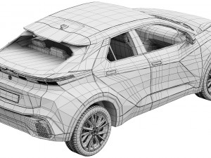 Toyota C-HR 2024 3D मॉडल