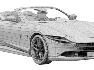 Ferrari Roma Spider 3D Модель