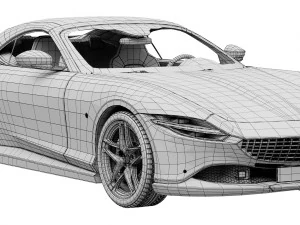 Ferrari Roma Spider 3D Модель