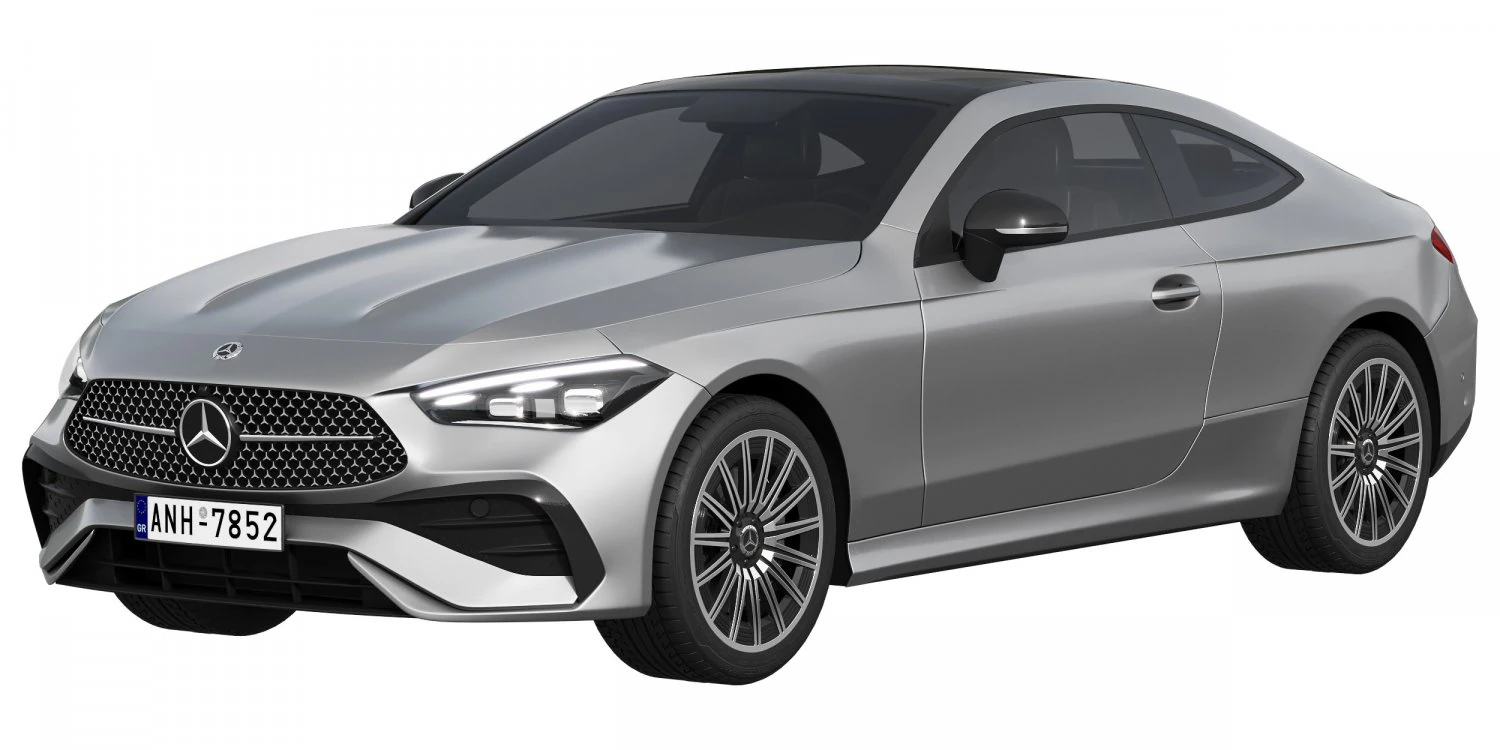 Mercedes-Benz CLE Coupe 3D Model .c4d .max .obj .3ds .fbx .stl .blend 