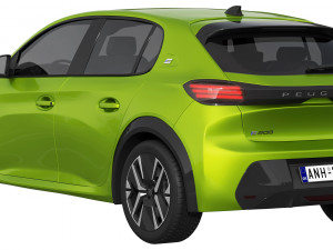 Peugeot e-208 2024 3D Model