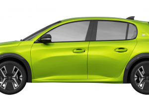 Peugeot e-208 2024 3D Model