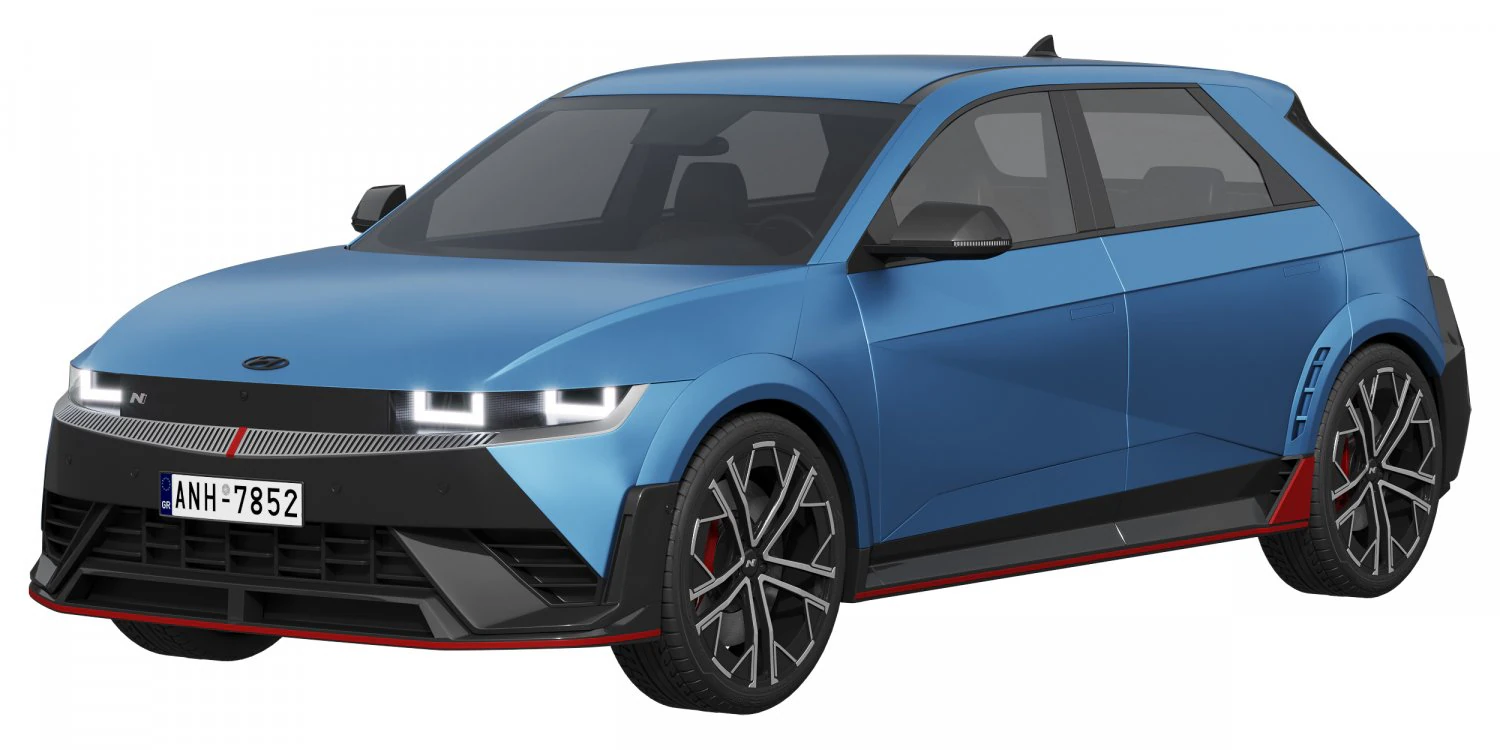 Hyundai Ioniq 5 N 3D Model .c4d .max .obj .3ds .fbx .stl .blend
