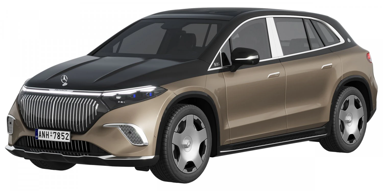 Mercedes-Benz EQS SUV Maybach 3D Model .c4d .max .obj .3ds .fbx .stl .blend