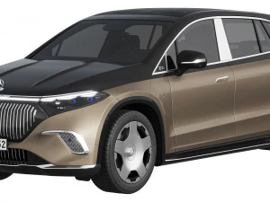 Mercedes-Benz EQS-SUV Maybach 3D Model
