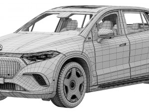 Mercedes-Benz EQS SUV Maybach Model 3D