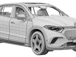 Mercedes-Benz EQS SUV Maybach 3D Model