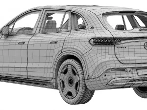 Mercedes-Benz EQS SUV Maybach 3D Model
