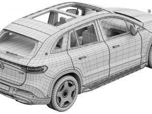 Mercedes-Benz EQS SUV Maybach Model 3D