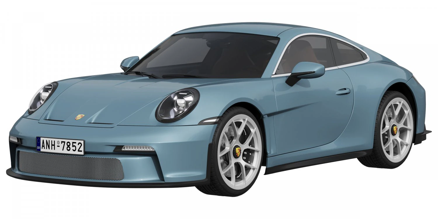 Porsche 911 S-T 3D Model .c4d .max .obj .3ds .fbx .stl .blend