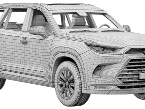 Toyota Grand Highlander 2024 3D Model