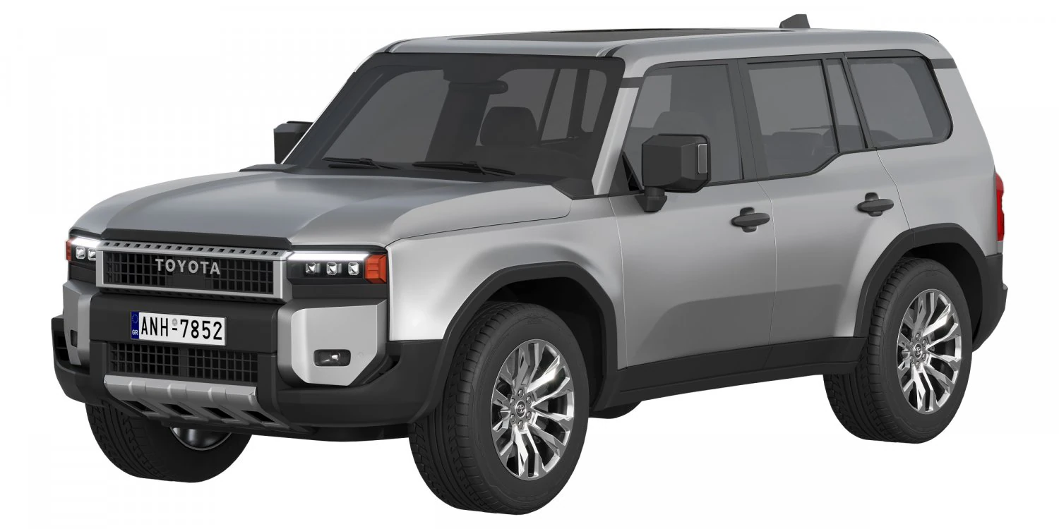 Toyota Land Cruiser 250 Prado 2024 3D Model .c4d .max .obj .3ds .fbx .stl .blend 