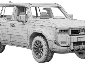 Toyota Land Cruiser 250 Prado 2024 3D Model