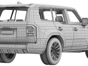 Toyota Land Cruiser 250 Prado 2024 3Dモデル