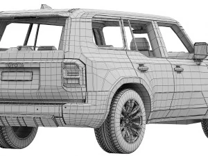 Toyota Land Cruiser 250 Prado 2024 3D Model