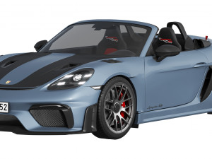 Porsche 718 Spyder RS 2024 3D Model