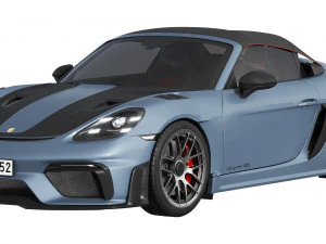 Porsche 718 Spyder RS 2024 3D Model