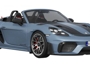 Porsche 718 Spyder RS 2024 3D Model