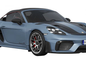 Porsche 718 Spyder RS 2024 3D Model