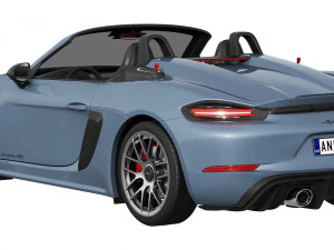 Porsche 718 Spyder RS 2024 3D Model