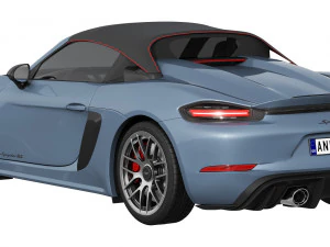 Porsche 718 Spyder RS 2024 3D Model